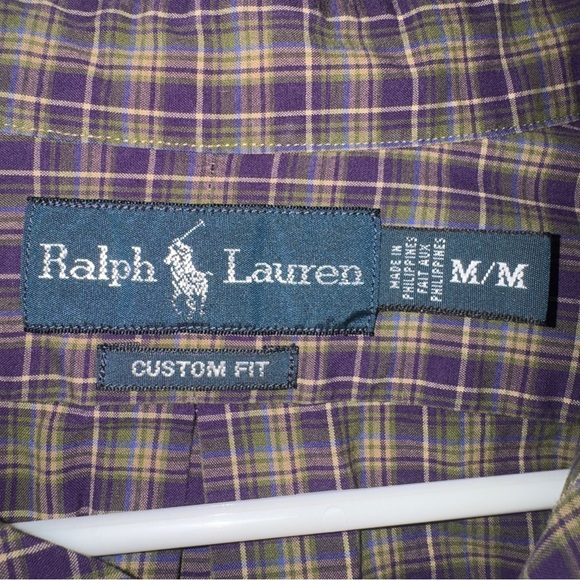 Ralph Lauren Men's Purple Checkered Shirt - Picture 4 of 5